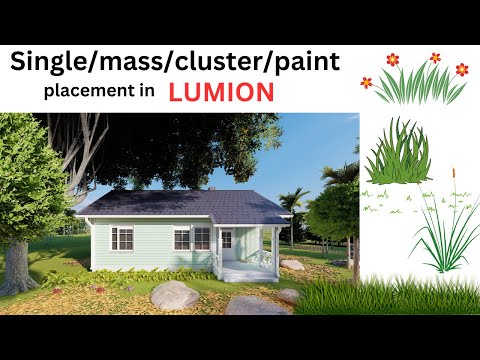 placement in Lumion- mass ,cluster ,paint placement | mass placement | cluster placement | Lumion