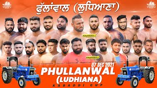 Phullanwal (Ludhiana) Kabaddi Tournament 07 Dec 2021