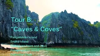 preview picture of video 'Philippines 2014 El Nido Palawan Tour B Caves & Coves Bacuit Bay Sony Action Cam'