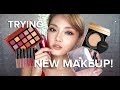 Makeup Try On Natasha Denona Sunrise Palette Lancôme Absolue Cushion