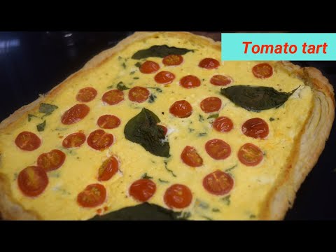Tomato Tart in tamil | Easy lunch box recipe | Tomato basil tart recipe | Side dish for soup