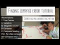 FINDING COMPASS ERROR BY CORRECTING AND UNCORRECTING METHOD NAVIGATION BY Francis Dela Cruz