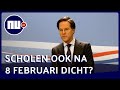 Rutte: 'Basisscholen eerder dan 8 februari open zou een wondertje zijn' | NU.nl