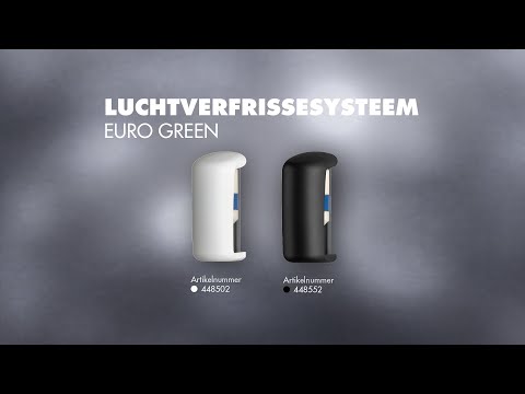 Luchtverfrisserdispenser QuartzLine Q25 Euro Green zwart 448552