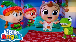 Jingle Bells Santa Song! | Little Angel Kids Songs & Nursery Rhymes | Fun Sing Along Songs