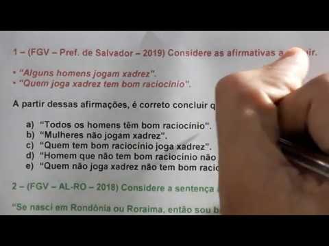 Raciocínio Lógico #15 - FGV, uma banca simples e prática. Resolução de 3 exercícios em 5 minutos.