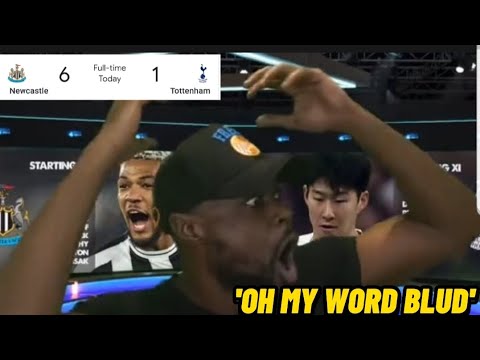 Expression's Reaction to Tottenham's 6-1 loss to Newcastle 😂