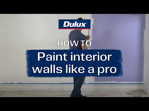 Paint interior walls with dulux paint