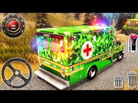 US Army Ambulance Driving Simulator - Rescue Offroad Transporter Drive - Android GamePlay