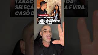 MULHER APOSTA O" TABACO" NO JOGO DA SELEÇÃO BRASILEIRA E VIRACASO DE POLÍCIA. Não recebeu a moto.