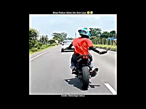 Bhai Police Wale Ne Pakad Liya 😱🥺motovlog #viral #ytshorts #chapri #crash #reels #vlog