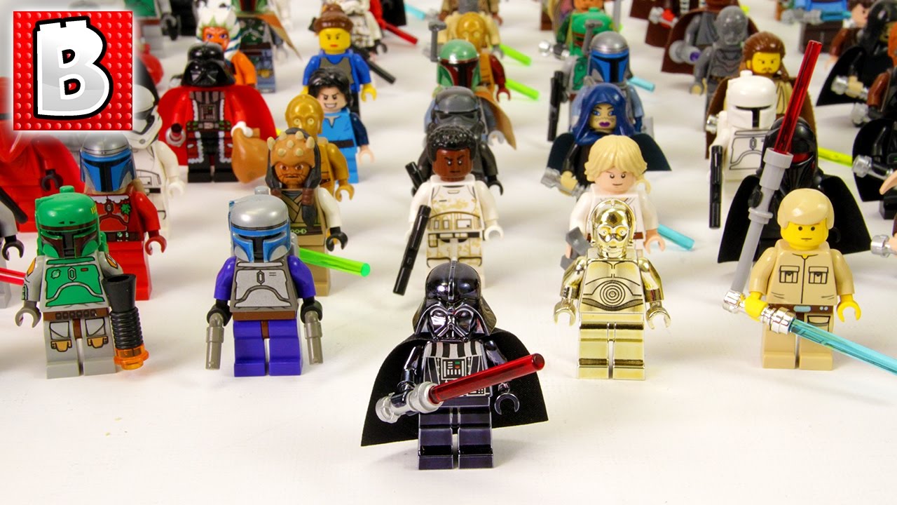 Every Lego Star Wars Minifigure Ever Made!!! 800+ Minifigs