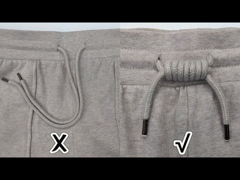 Simple and Easy Knot for Tracksuit Pants / How to Tie an adjustable knot