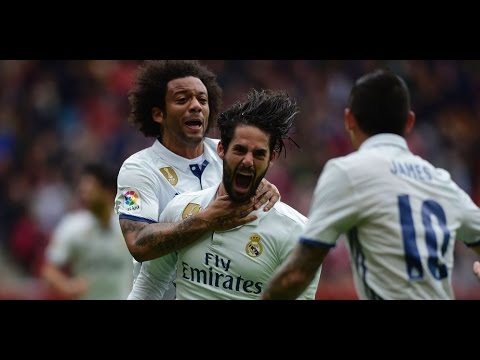 Sporting Gijon vs Real Madrid 2-3 April 15th 2017 All Goals and Highlights!