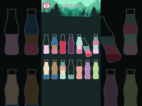 water sort puzzle -sort color puzzle game level 118 - YouTube