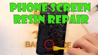 Epoxy resin phone screen repair