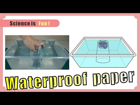 Science experiment about the Waterproof Paper at home.