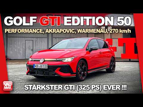 VW Golf GTI Edition 50 - New Anniversary Edition with 325 hp | All details on the Performance Pac...