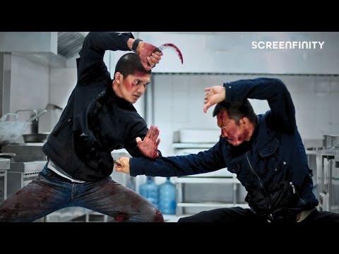Rama's Face-Off With The Assassin (Kitchen Fight Scene) | The Raid 2 (2014) | Screenfinity