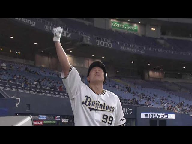 【2回裏】豪快な一打!! バファローズ・杉本がレフトスタンドへ先制ソロホームランを放つ!! 2021/4/16 B-M