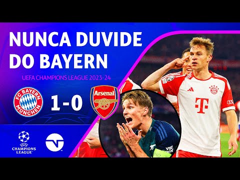 Gols e lances de Bayern x Arsenal