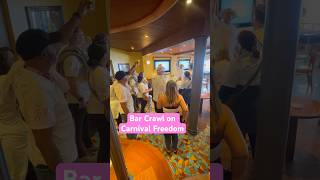 Bar Crawl on Carnival Freedom. #cruise #barcrawl #funny #vacation