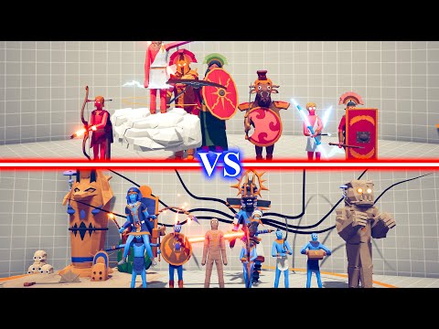 ANCIENT DLC Team vs EGYPT DLC Team - Totally Accurate Battle Simulator TABS