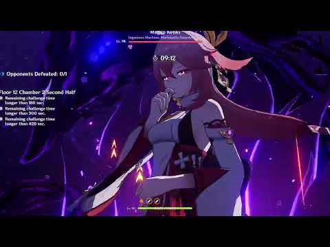 Genshin Impact | 2.7 Abyss 12-2-2 Raikou vs Maguu Kenki (Raiden/Kazuha/Yae/Bennett) 24s