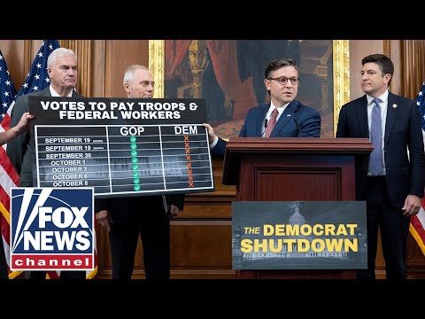 Speaker Johnson updates Democrat shutdown after Trump's 'historic' Knesset speech