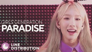 GIRLS' GENERATION - Paradise (Line Distribution)