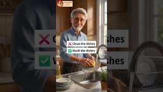 Stop Saying “Clean”! 🧹 Use These Better English Verbs