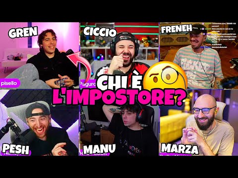 CHI È L'IMPOSTORE??🧐🎪 con Marza, CiccioGamer89, Manuuxo, Freneh e Pesh
