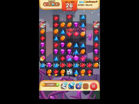 Jewel Match King Level 422 - Walkthrough ( No Booster )