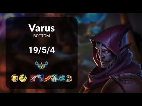 Varus vs Ashe BOTTOM - KR CHALLENGER Patch 14.24