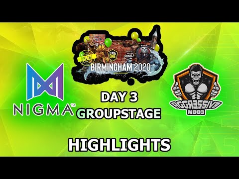 DOTA 2 LIVE: NIGMA vs Aggressive Mode Game 1 BO3 | ESL BIRMINGHAM 2020
