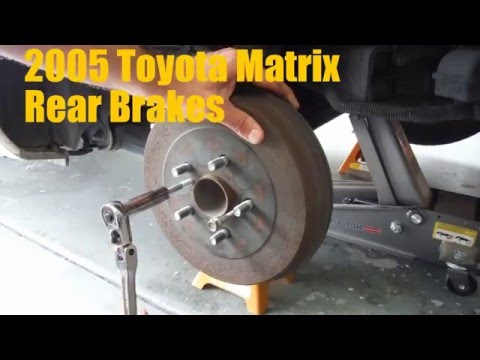 2005 Toyota Matrix Rear Brake Shoe Replacement (Drum Brakes)