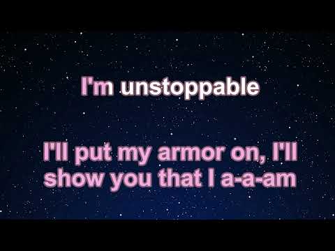 Karaoke♬Unstoppable - Sia 【No Guide Melody】 Instrumental