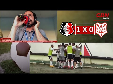 SANTA CRUZ 1 X 0 SERGIPE | NARRAÇÃO VITOR ARAÚJO | CBN RECIFE