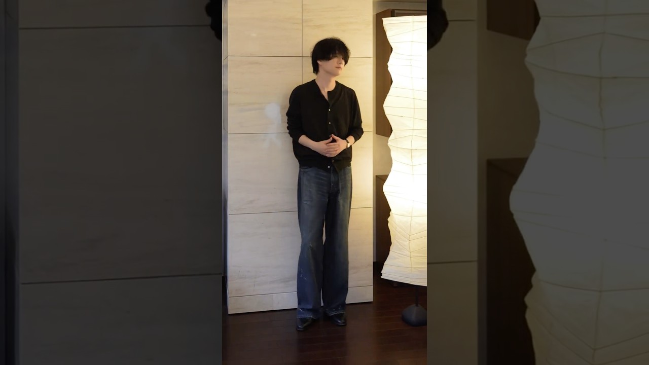 シルクとカシミヤの柔らかさが堪らんLIDNMのカーディガン。。。