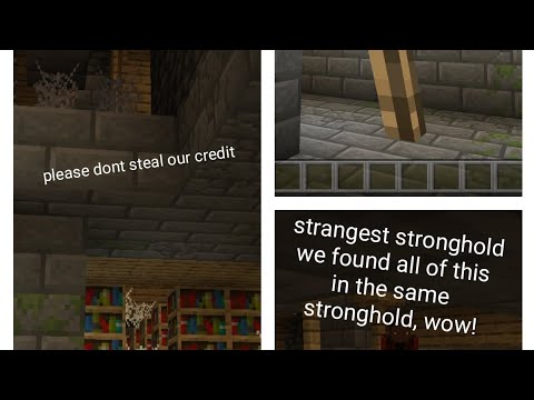 We found a very strange stronghold (watch to find cutoff bits!)