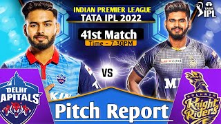 IPL2022 Match 41 - DC vs KKR Today Pitch Report || Wankhede Stadium Mumbai Pitch Report || Dream11