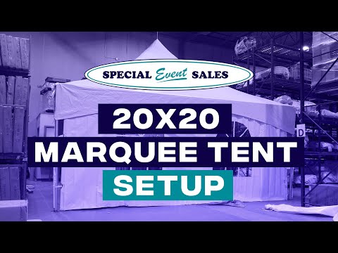 20x20 Marquee Tent Setup
