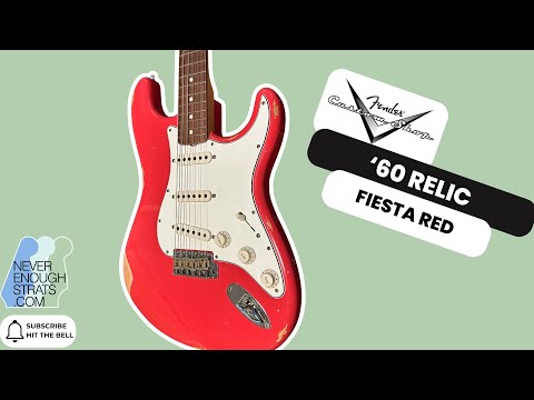Fender Custom Shop '60 Reissue Relic Stratocaster 2022 Fiesta Red image 24