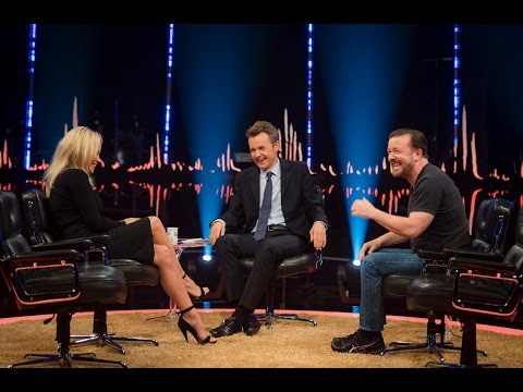 Ricky Gervais makes fun of Pamela Anderson stalker | SVT/NRK/Skavlan