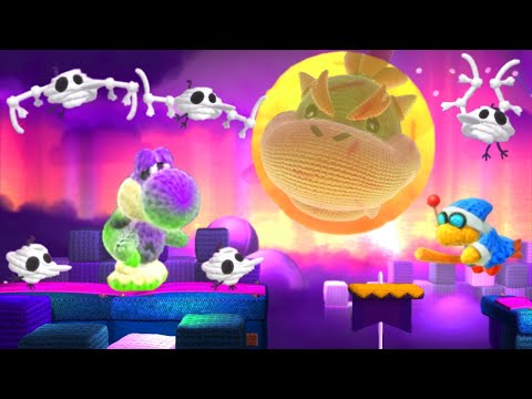 Yoshi's Woolly World - No Damage 100% Walkthrough (World 6 + Final Boss & Ending)