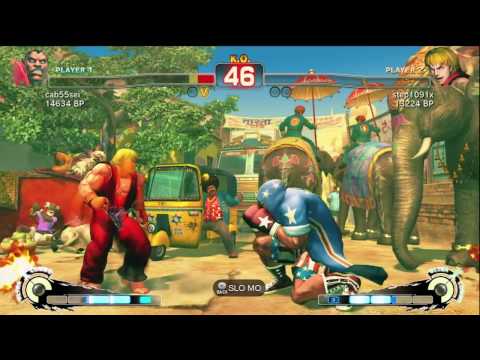 cab55sei [Balrog] vs step1091x [Ken] SSF4 Japanese Online Ranked Matches 1 of 2 - TRUE-HD