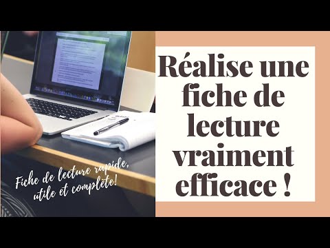 Tous les secrets d'une fiche de lecture utile, rapide et efficace