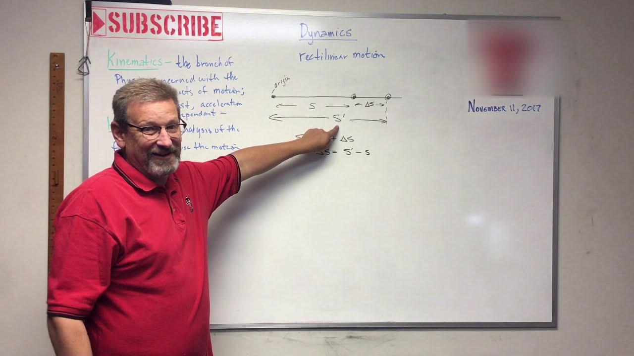Dynamics - Lesson 1: Introduction and Constant Acceleration Equations