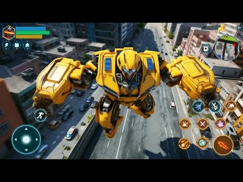 Bumblebee Multiple Vehicle Transformation Simulator 3D - Jet Robot Car Game 2024 - Android GamePlay