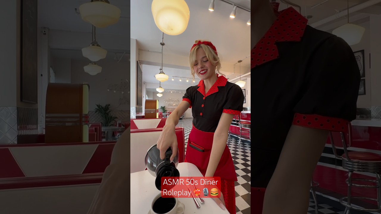 ASMR 50s Diner Roleplay ❤️🎙️🍔 - inASMR